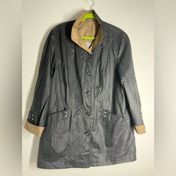 Atelier Goldner Schnitt Trench coat, Size 20 GB/16 US.Non-flexible material - Picture 1 of 16